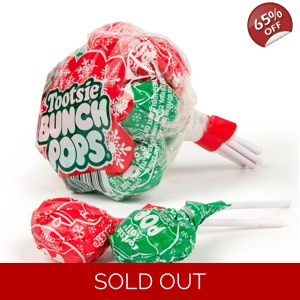 Tootsie Pops Christmas Bunch Cherry and Sour Apple Lollies -104g